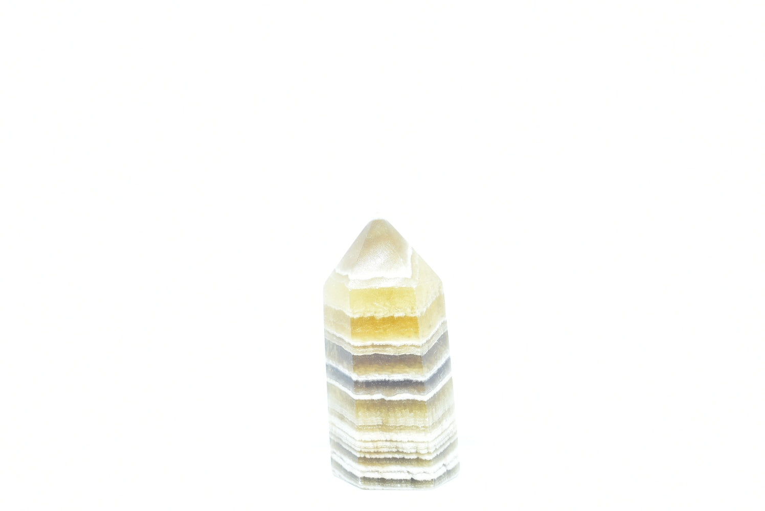 Tip of Yellow Fluorite 7.5 cm