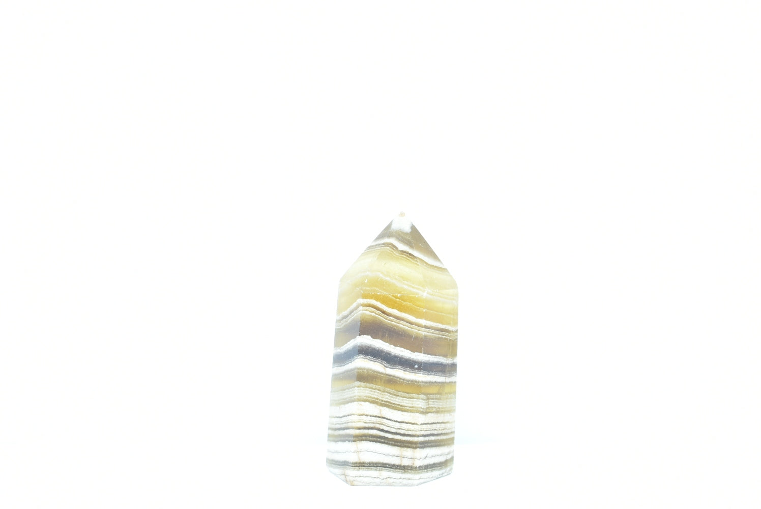 Tip of Yellow Fluorite 7.5 cm