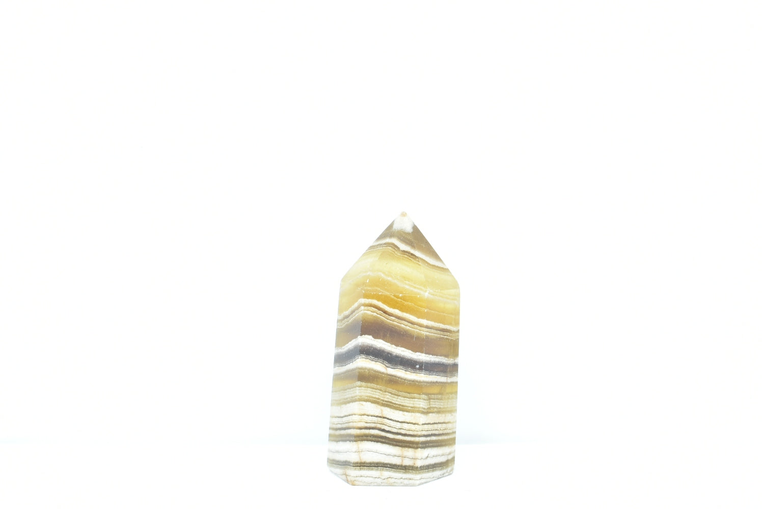 Tip of Yellow Fluorite 7.5 cm