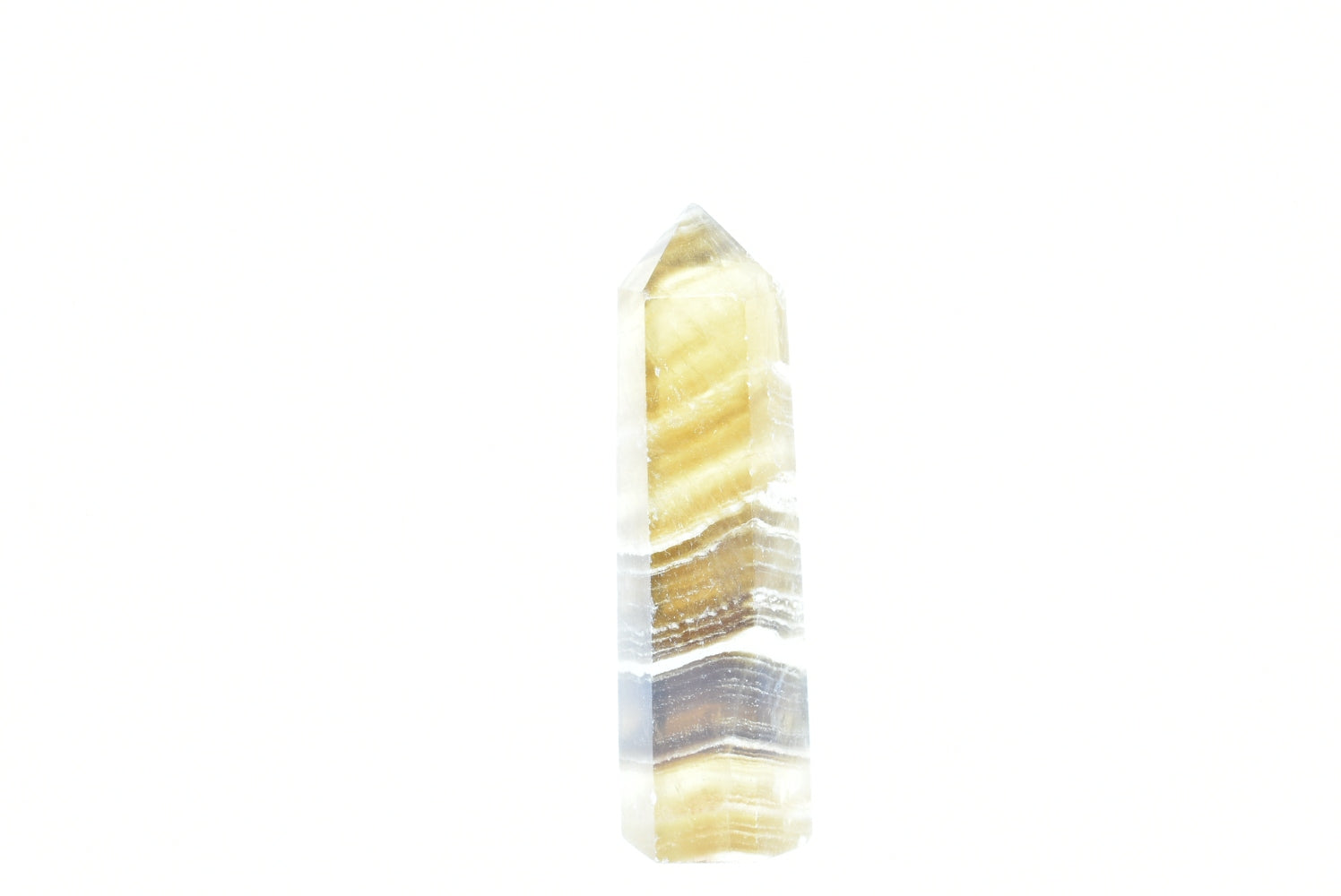 Tip of Yellow Fluorite 7.7 cm