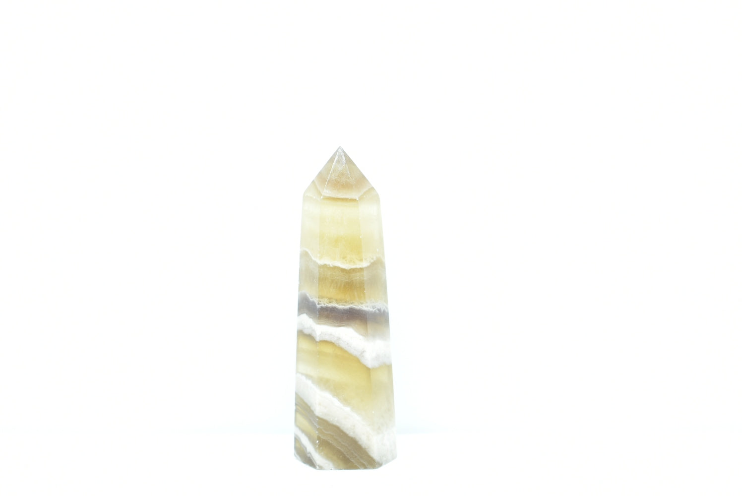 Tip of Yellow Fluorite 8 cm