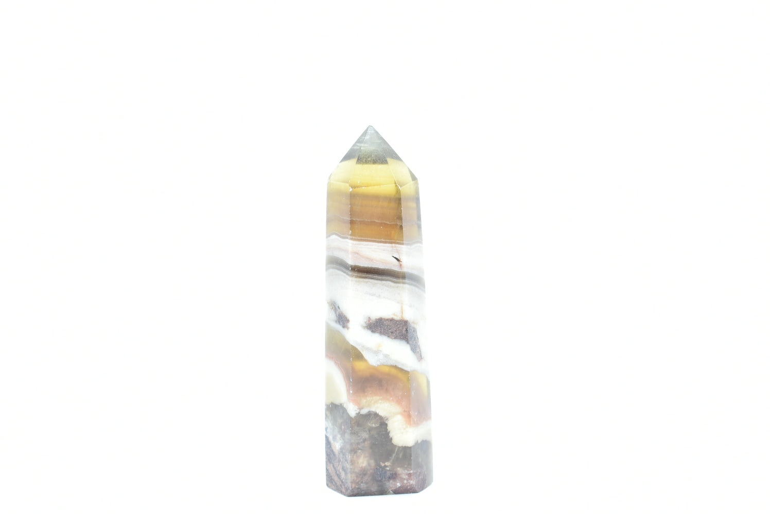 Tip of Yellow Fluorite 7.5 cm