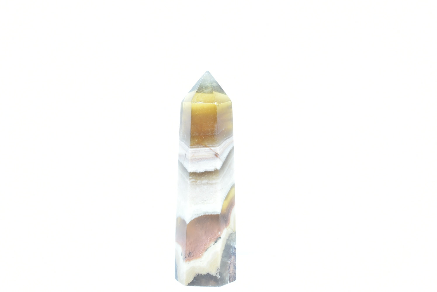 Tip of Yellow Fluorite 7.5 cm