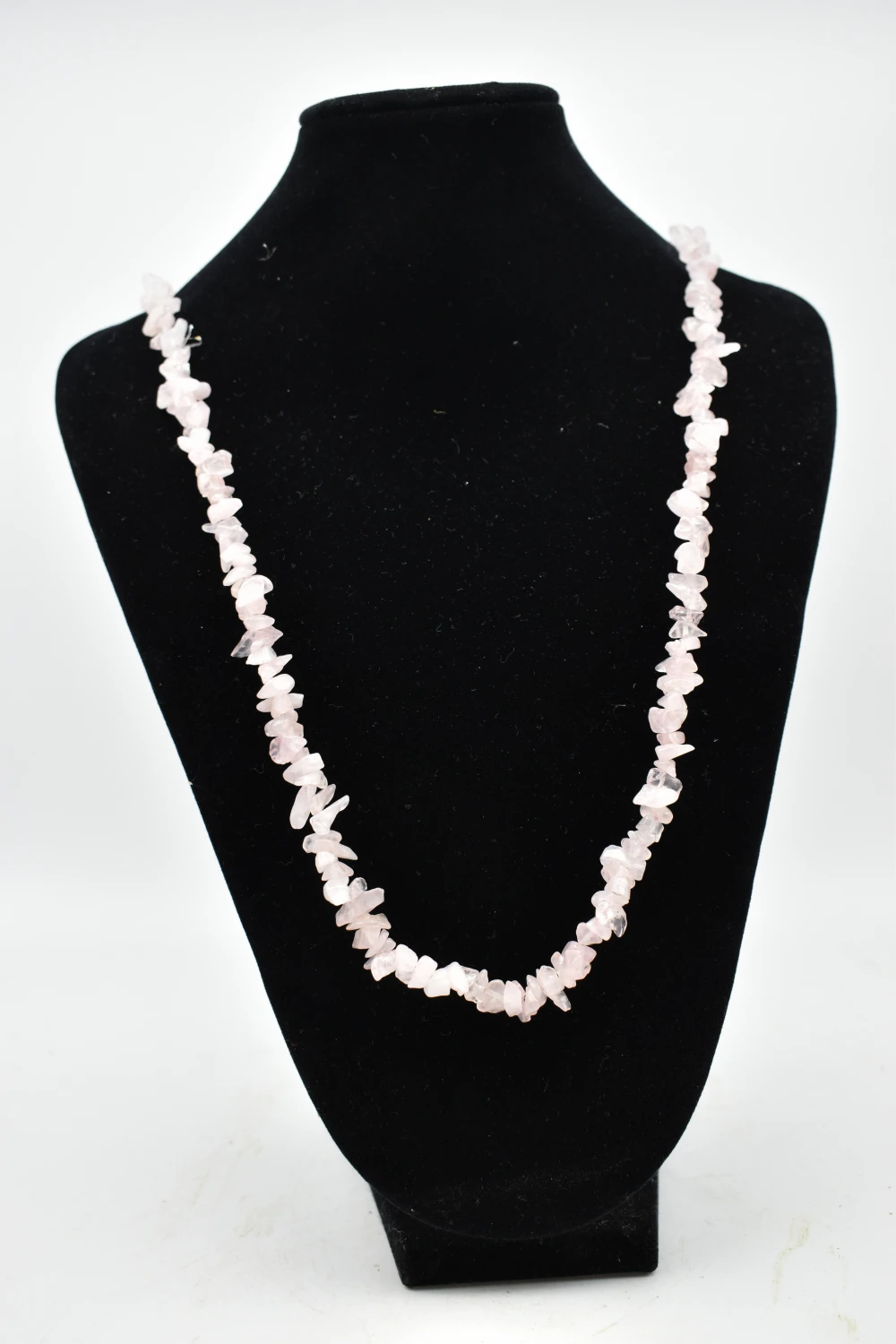 Pink Quartz stones necklace