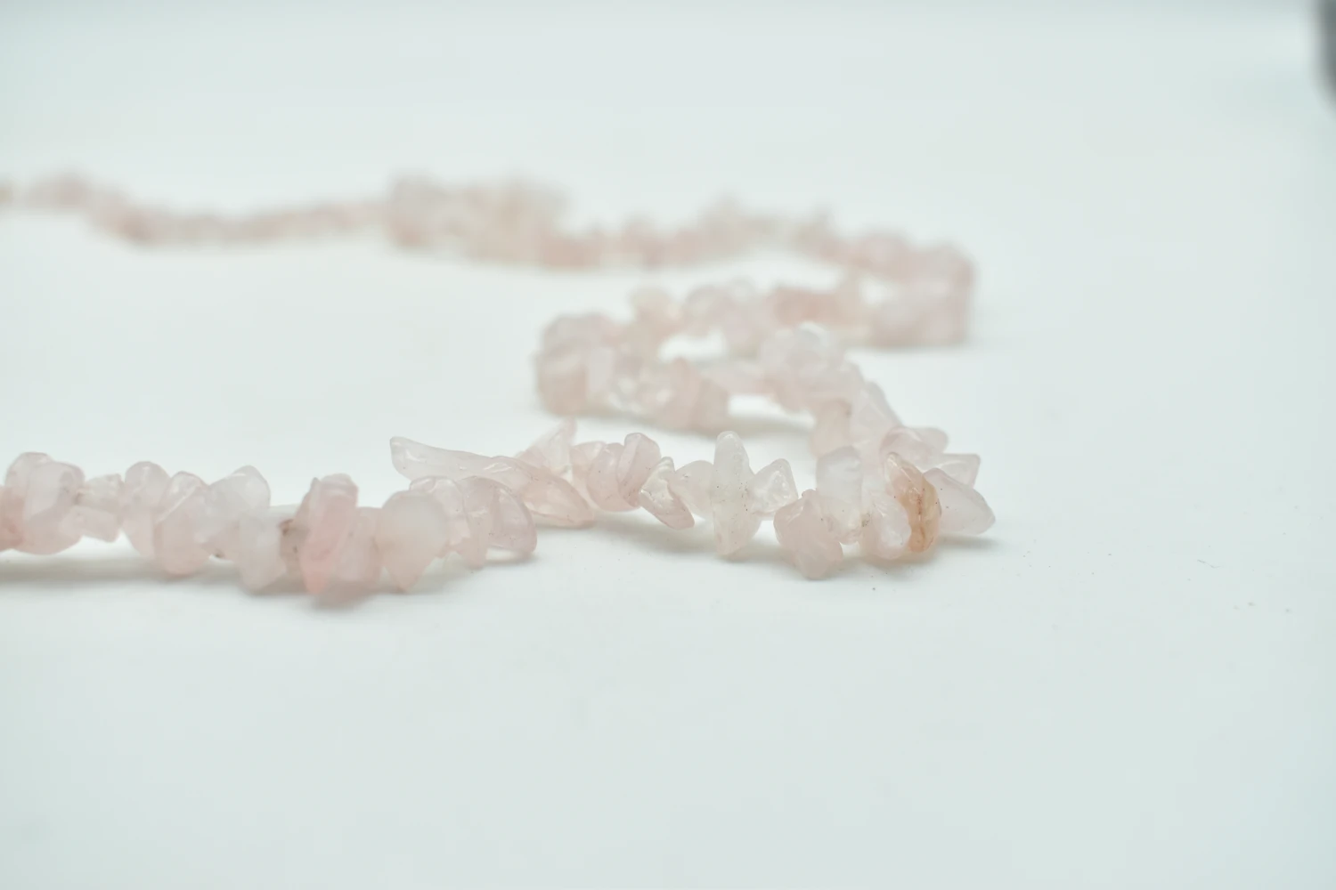 Pink Quartz stones necklace