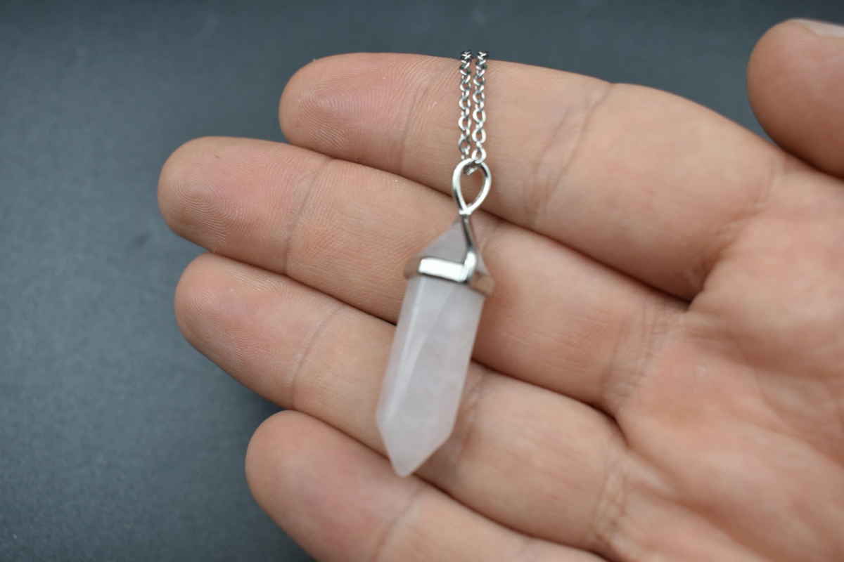 Ciondolo In Quarzo Naturale Con Doppia Terminazione, AAA, Con - Foto 6