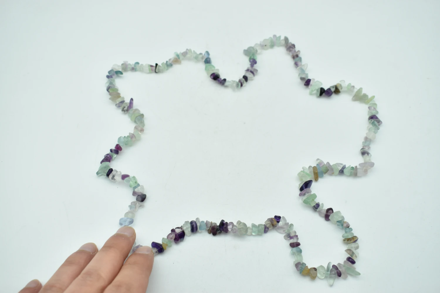 Fluorite stones necklace